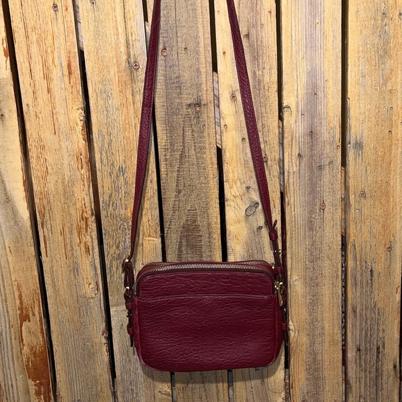 Fossil Red Leather Shoulder Bag - Picture 7 of 9